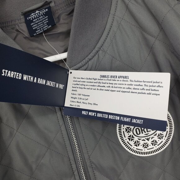 NWT Charles River Apparel Oreo Cookie Embroidered Promo Bomber Jacket Large - Picture 7 of 12